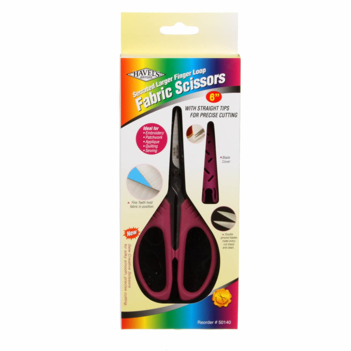 Stunning 6-Inch Serrated Fabric Scissors