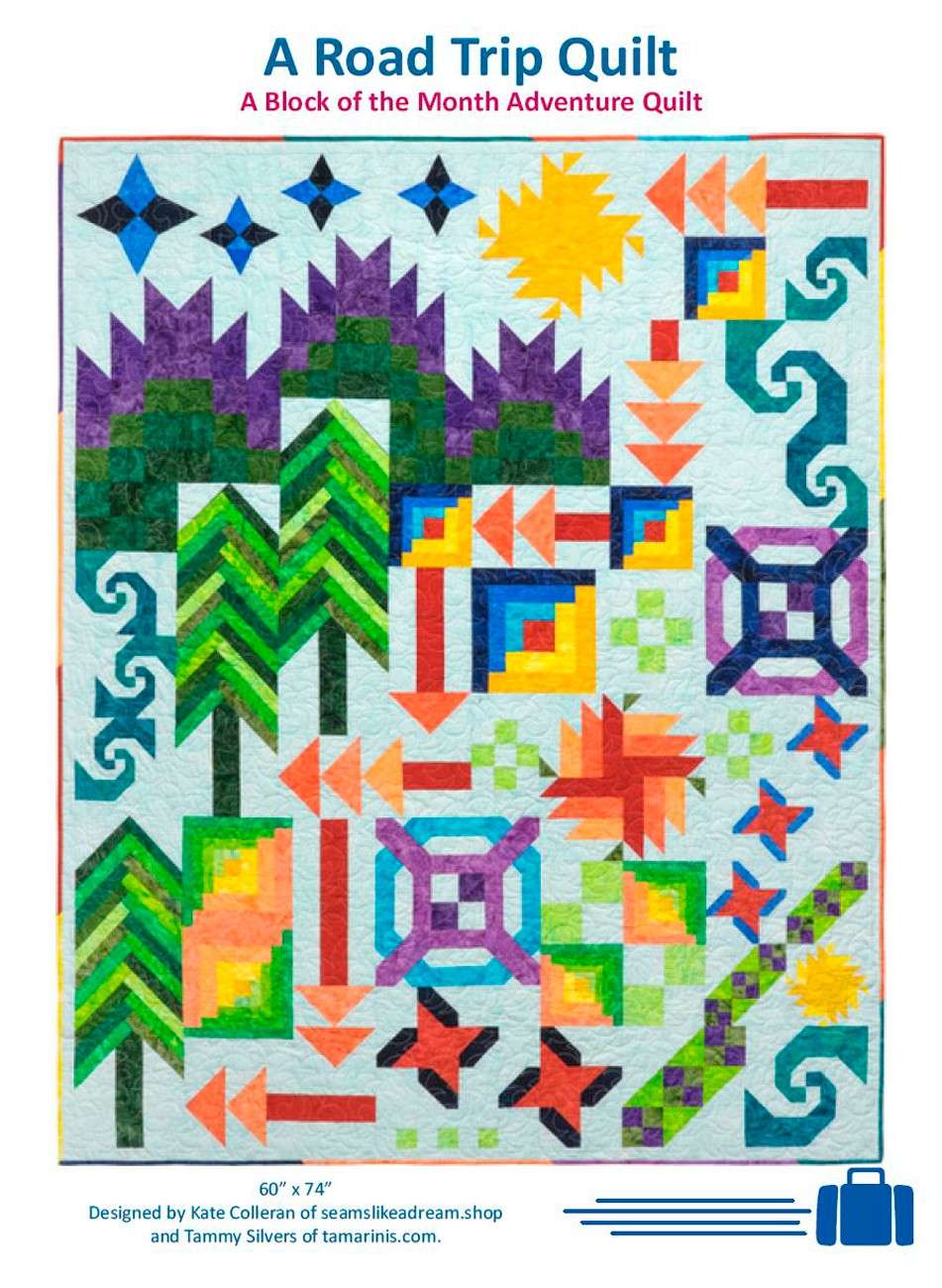 Thrilling Road Trip Quilt Pattern - Your 12-Month Quilting Adventure!