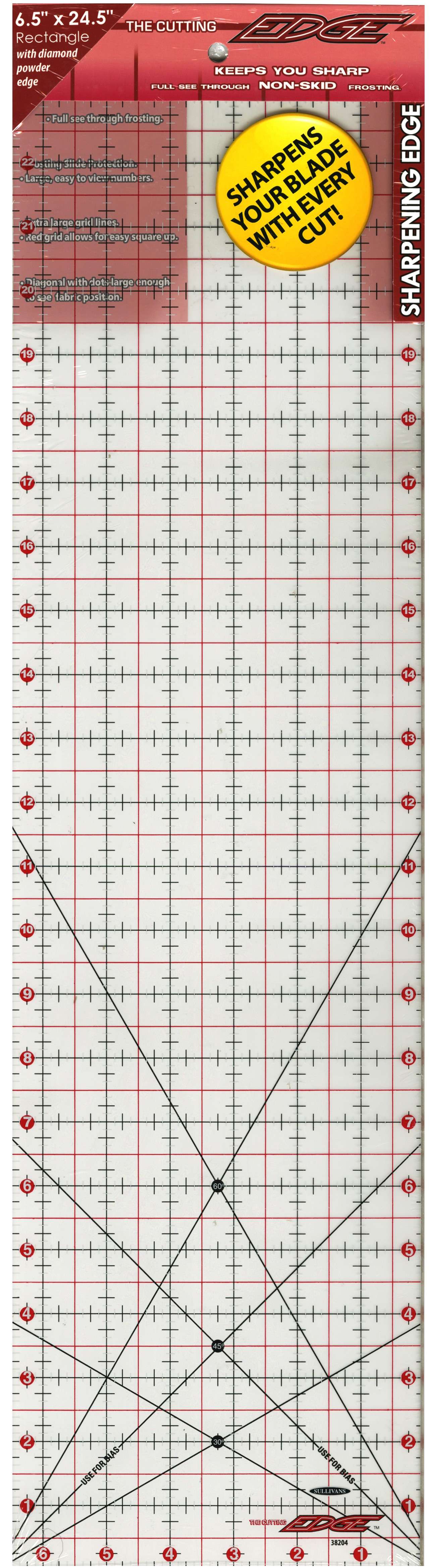 The Ultimate Cutting Edge Sharpening Ruler: 6.5in x 24.5in