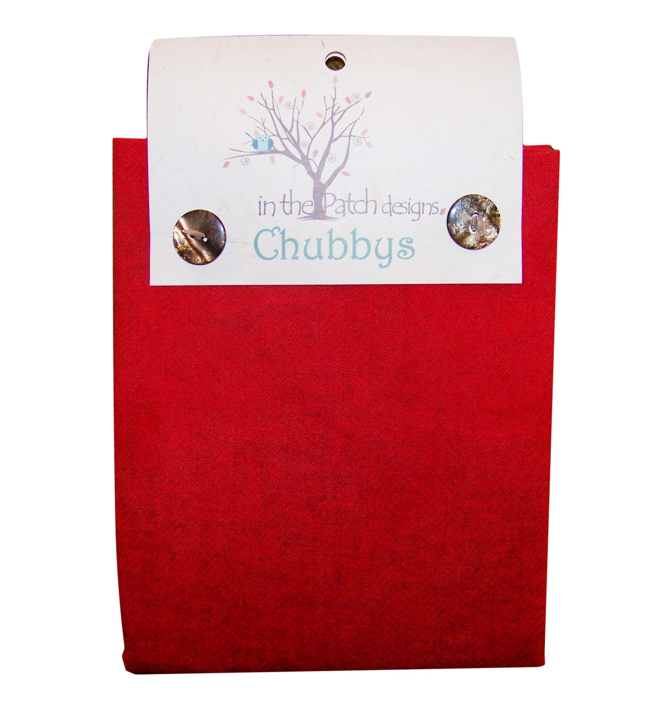 Gorgeous Wool Chubbys 16in Felted Square in Christmas Red Heather - Formerly Item CH6043