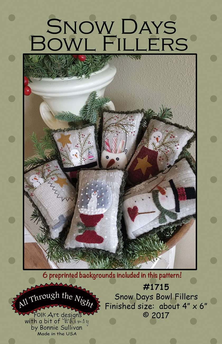 Enchanting Snow Day Bowl Fillers Pattern