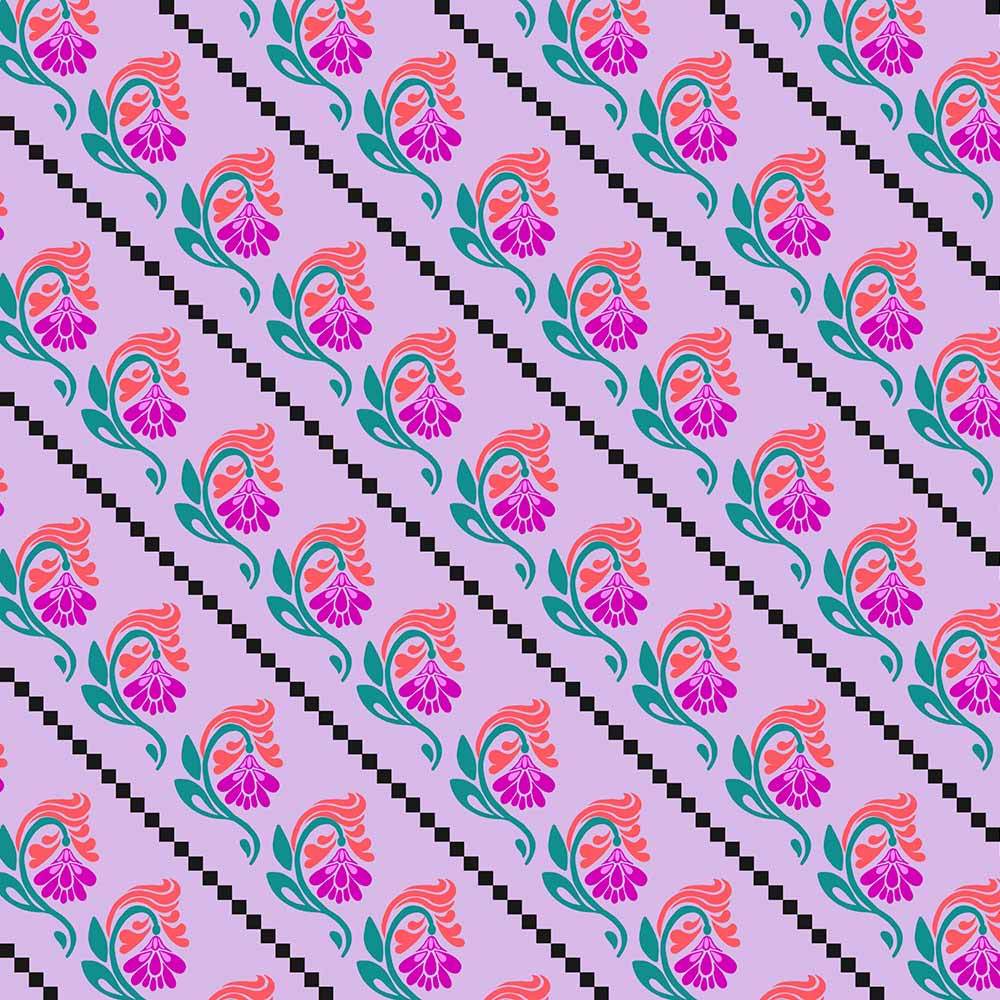 FreeSpirit Fluent Anna Maria Tilt Lavender Yardage - A Captivating Fabric Choice!