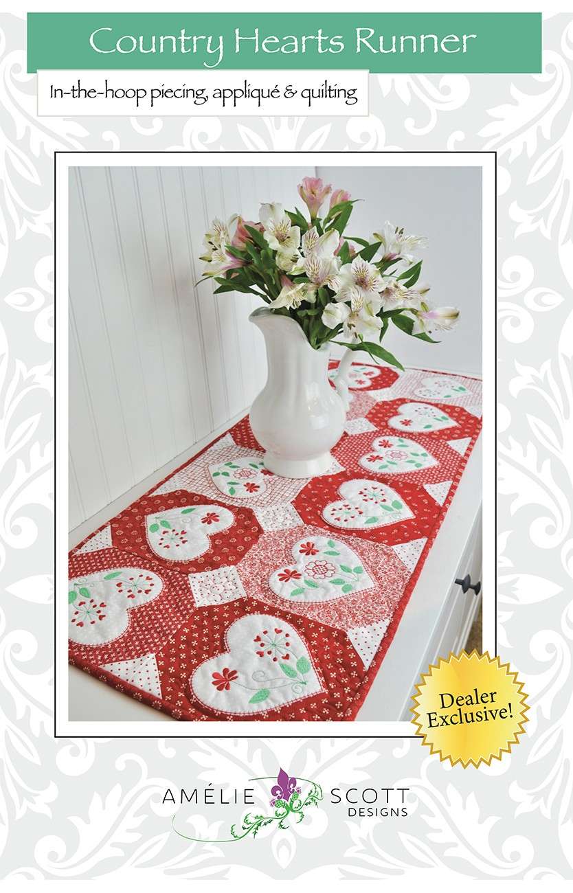 Christine Conner's Enchanting Country Hearts Runner Pattern