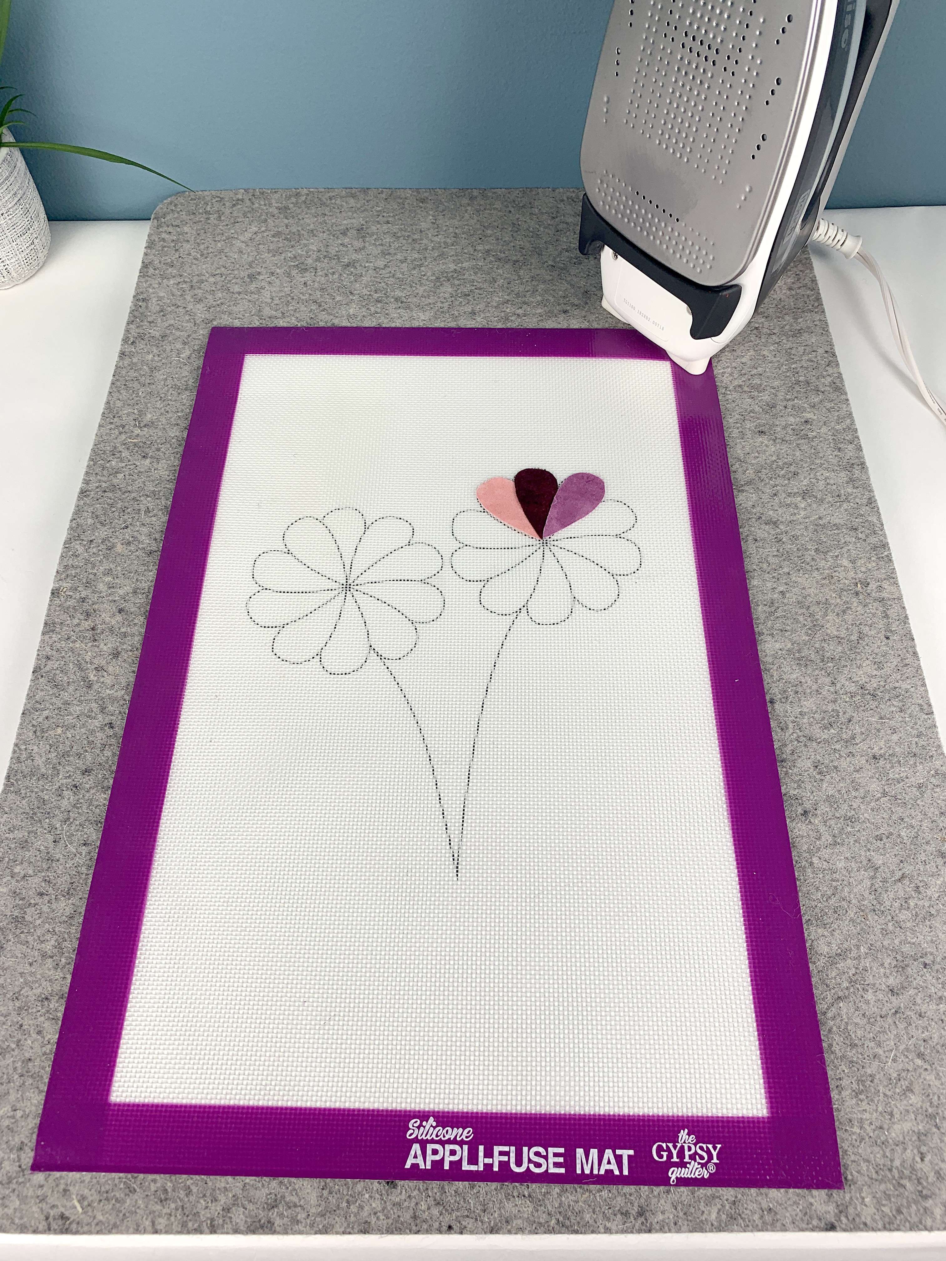 Gypsy Quilter's Must-Have Silicone Appli-Fuse Mat - 12in × 12in