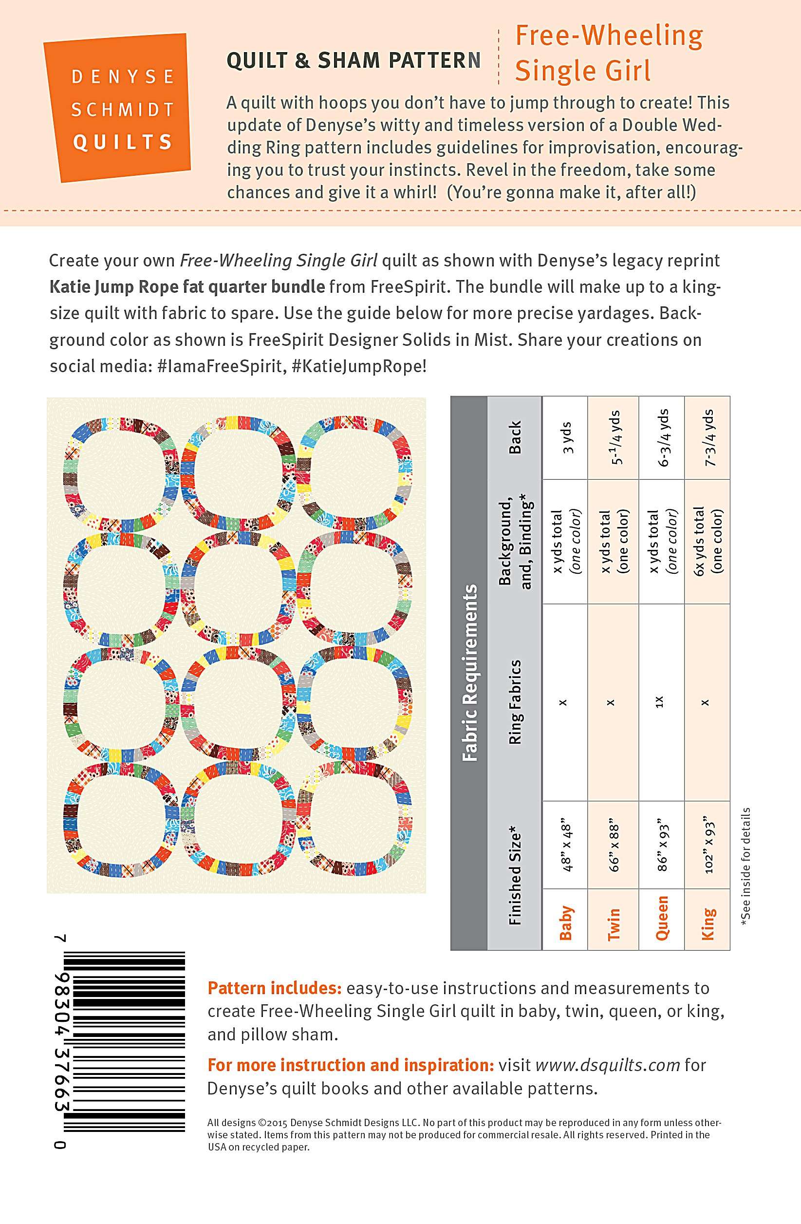 Denyse Schmidt's Free-Wheeling Single Girl Quilt Pattern - Create Your Dream Quilt!