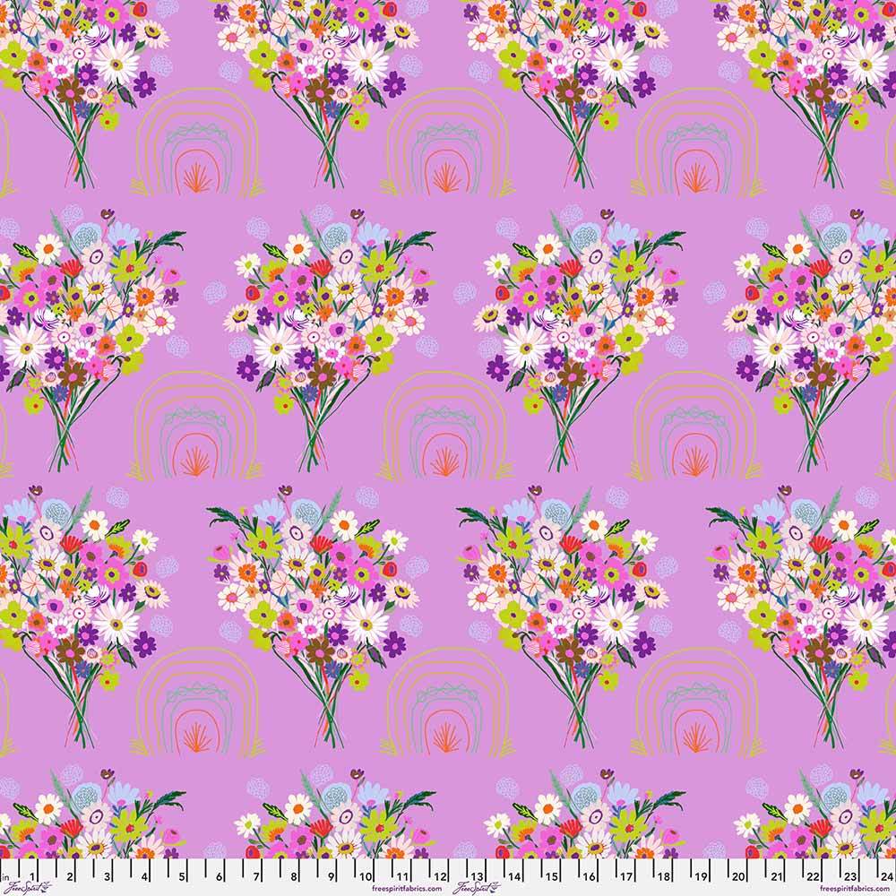 FreeSpirit's Harmony - Little Somewhere Plum Yardage by Carolyn Gavin of Anna Maria's Conservatory