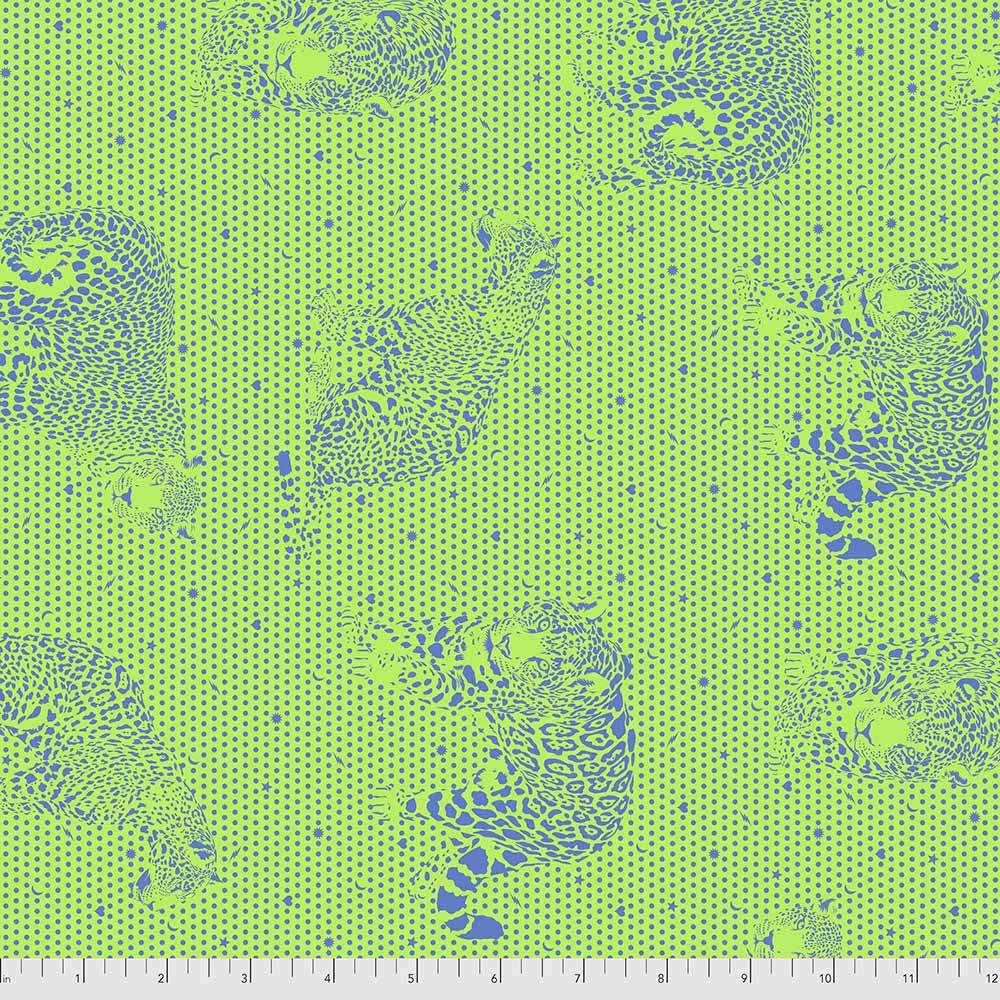 FreeSpirit - Daydreamer by Tula Pink - Little Jaguars Kiwi Yardage: Unleash Your Imagination!