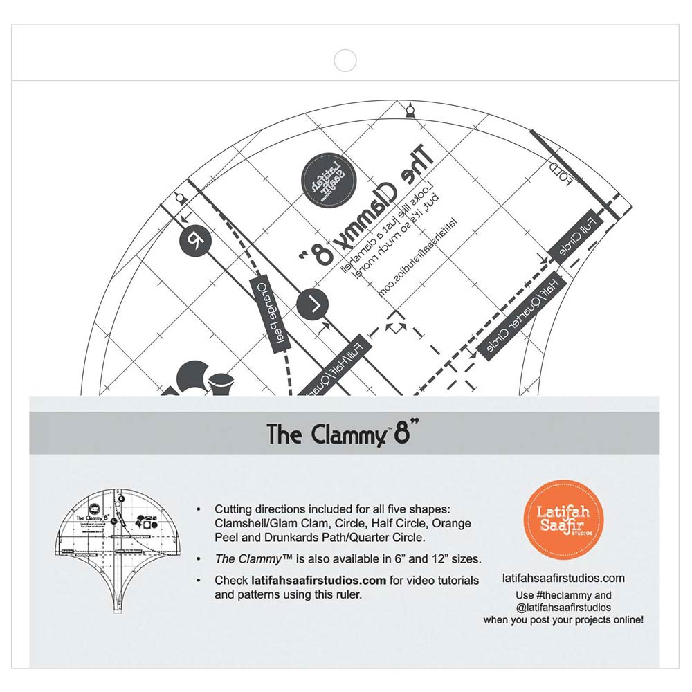 Incredible Clammy 8in Template