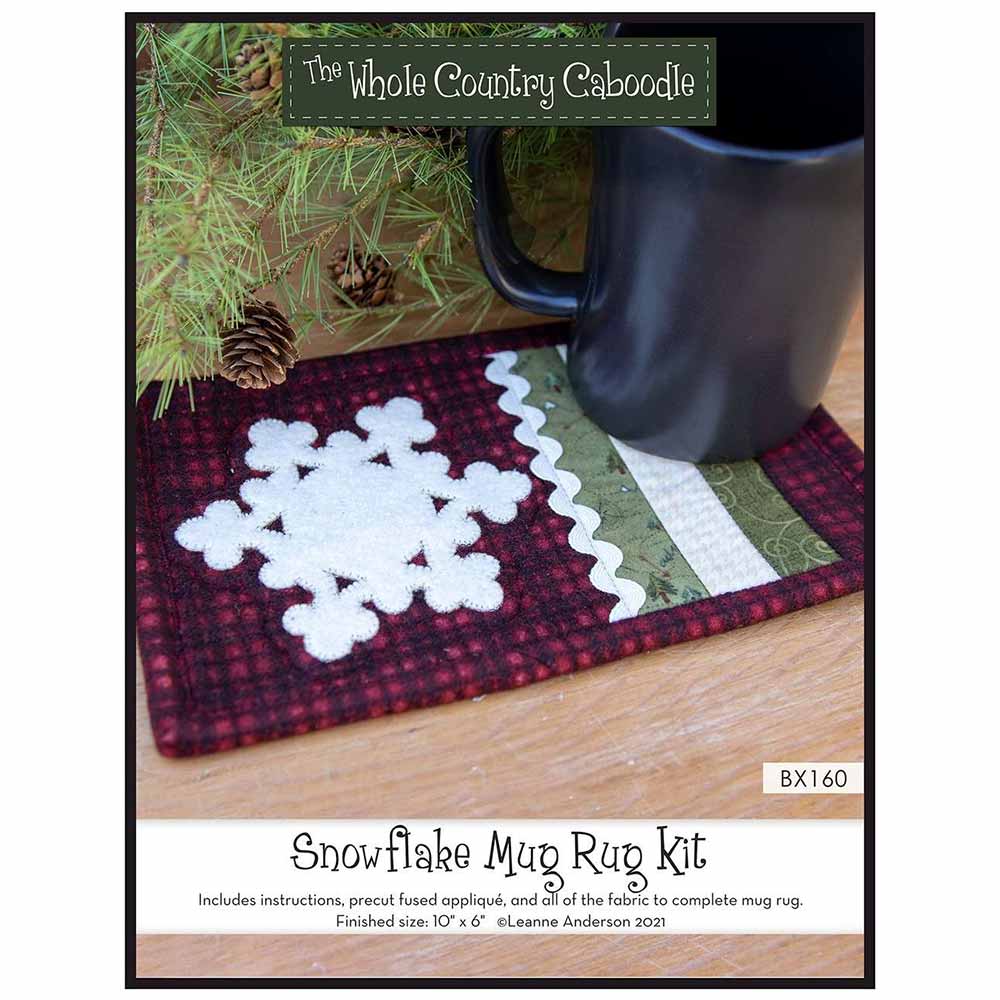 Enchanting Snowflake Mug Rug DIY Kit