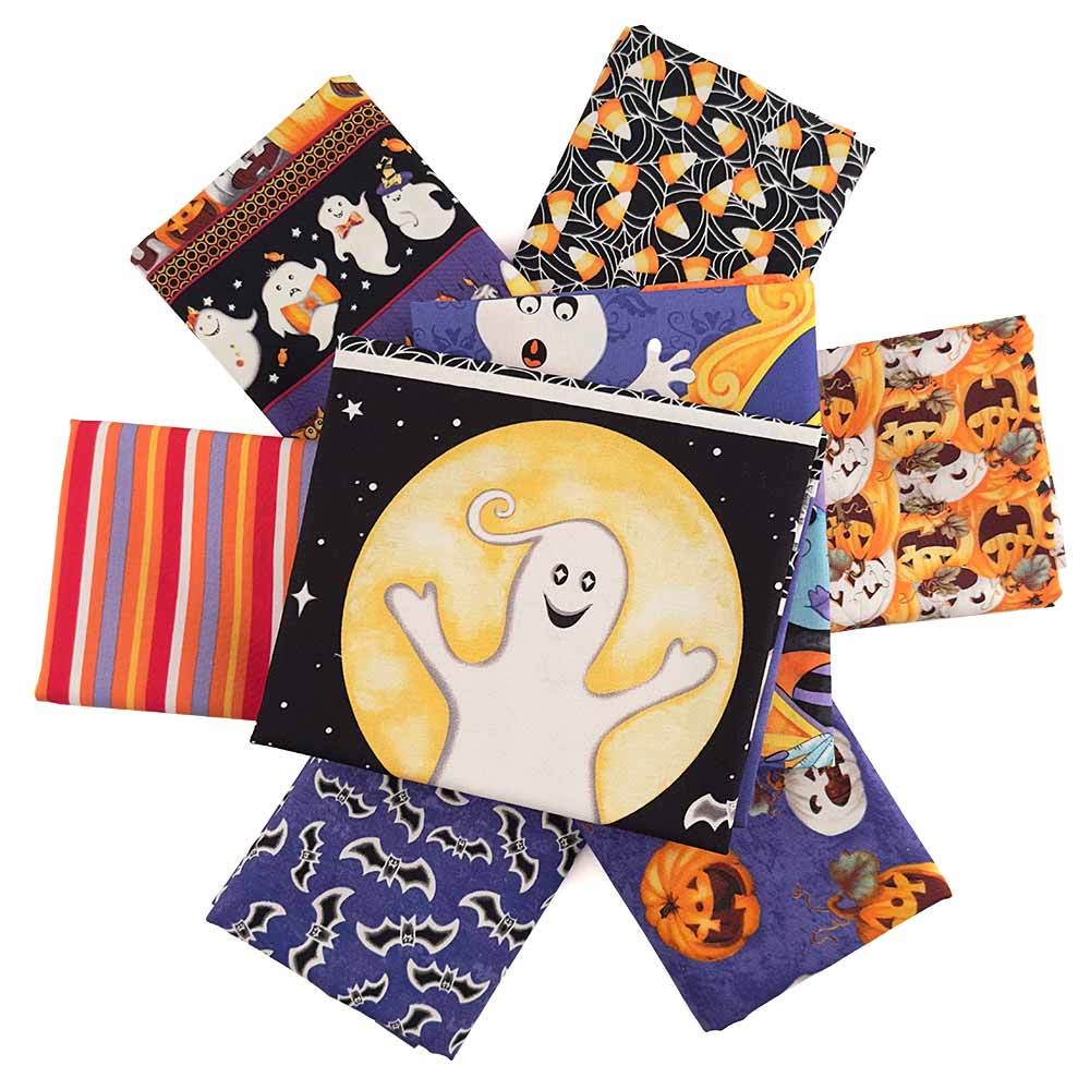 Spooky Halloween 6-Piece 1/2 Yard Bundle with 2 FREE Panels!