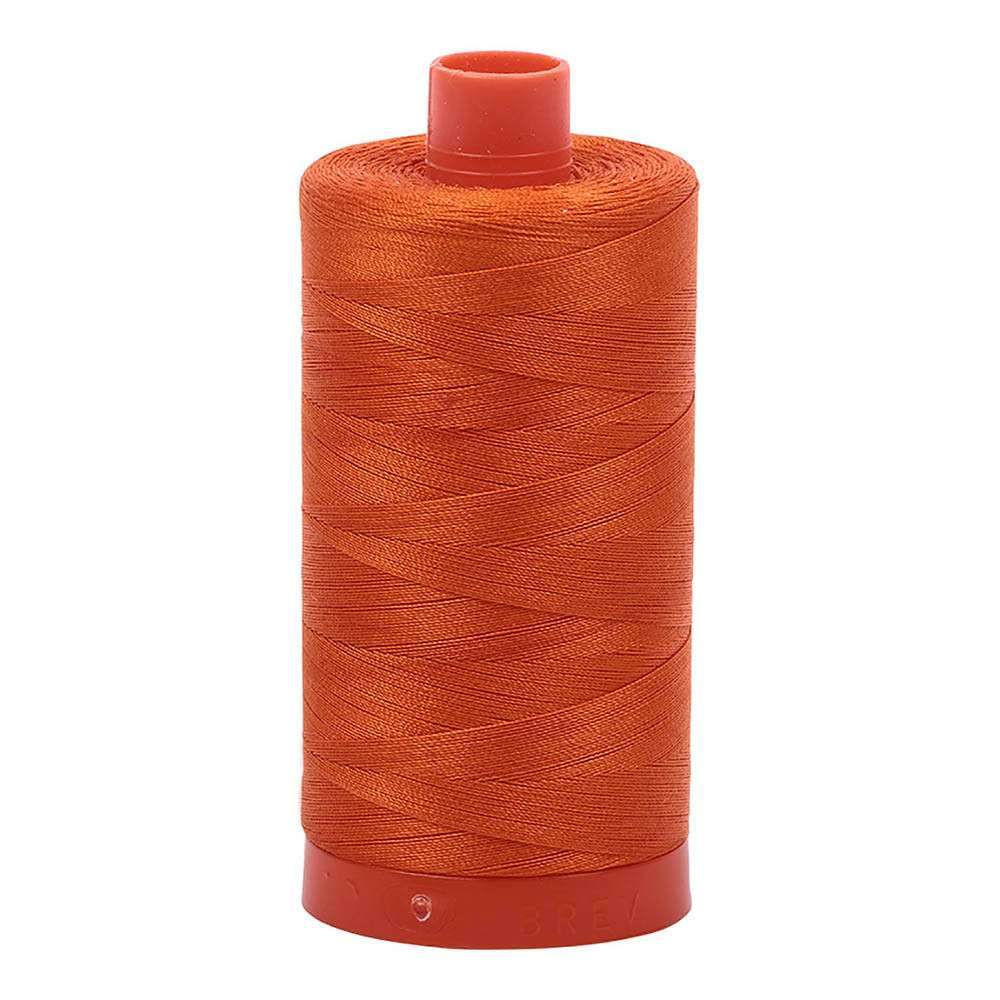 Gorgeous Red Orange Aurifil 50wt 100% Cotton Mako Thread - Large Spool with 1,422 Yards!