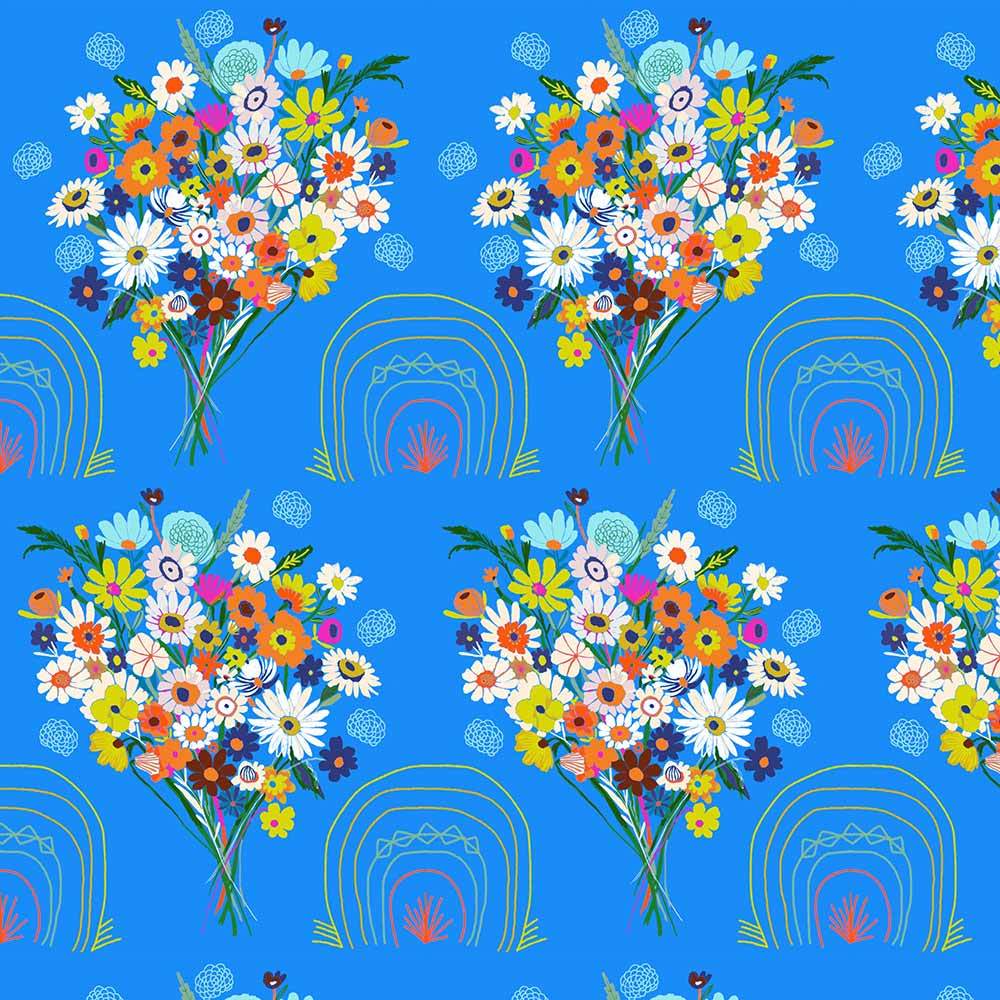 FreeSpirit - Harmony by Carolyn Gavin of Anna Maria's Conservatory - Bluebird Yardage: A Magical Fabric Experience