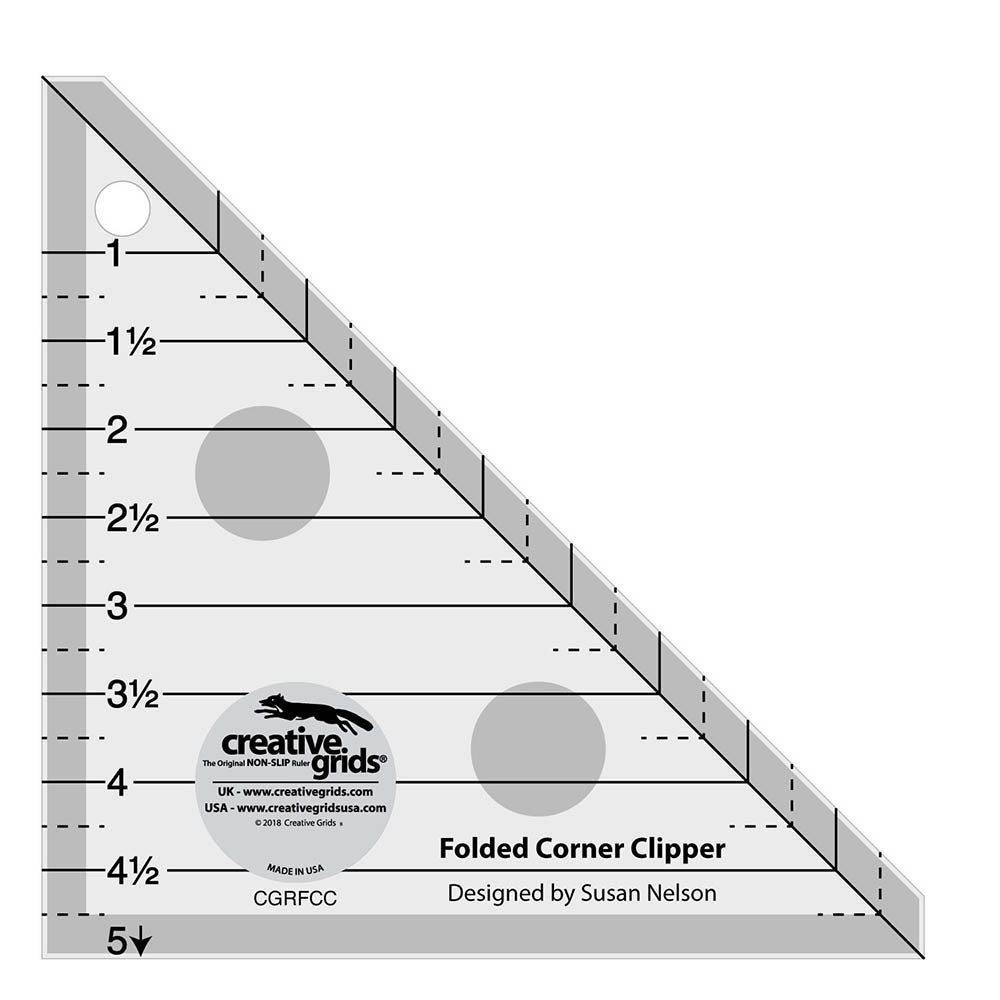 Susan Nelson's Creative Grids Folded Corner Clipper - A Must - Have Tool!