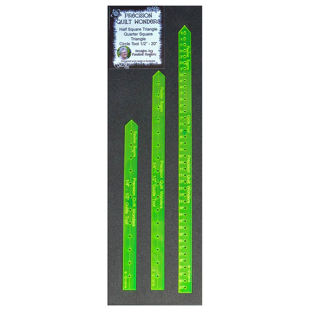 Amazing Half and Quarter Square Triangle Rulers Set