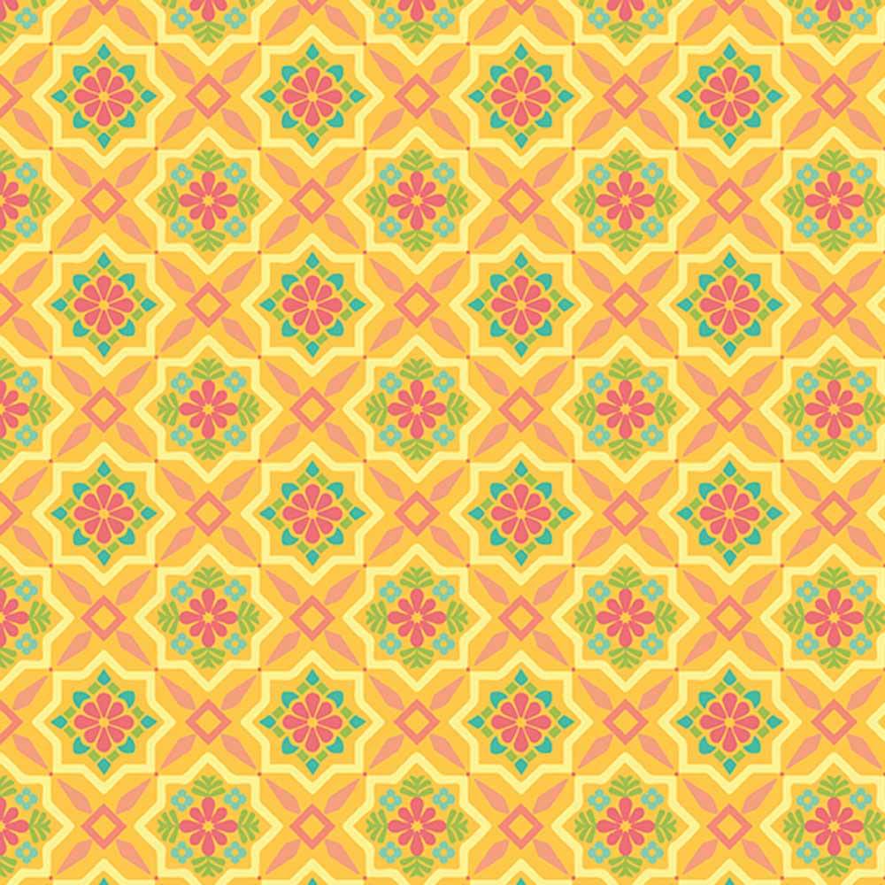 Riley Blake's Stunning Market Street Tile in Yellow - Per Yard! Get Yours Now!