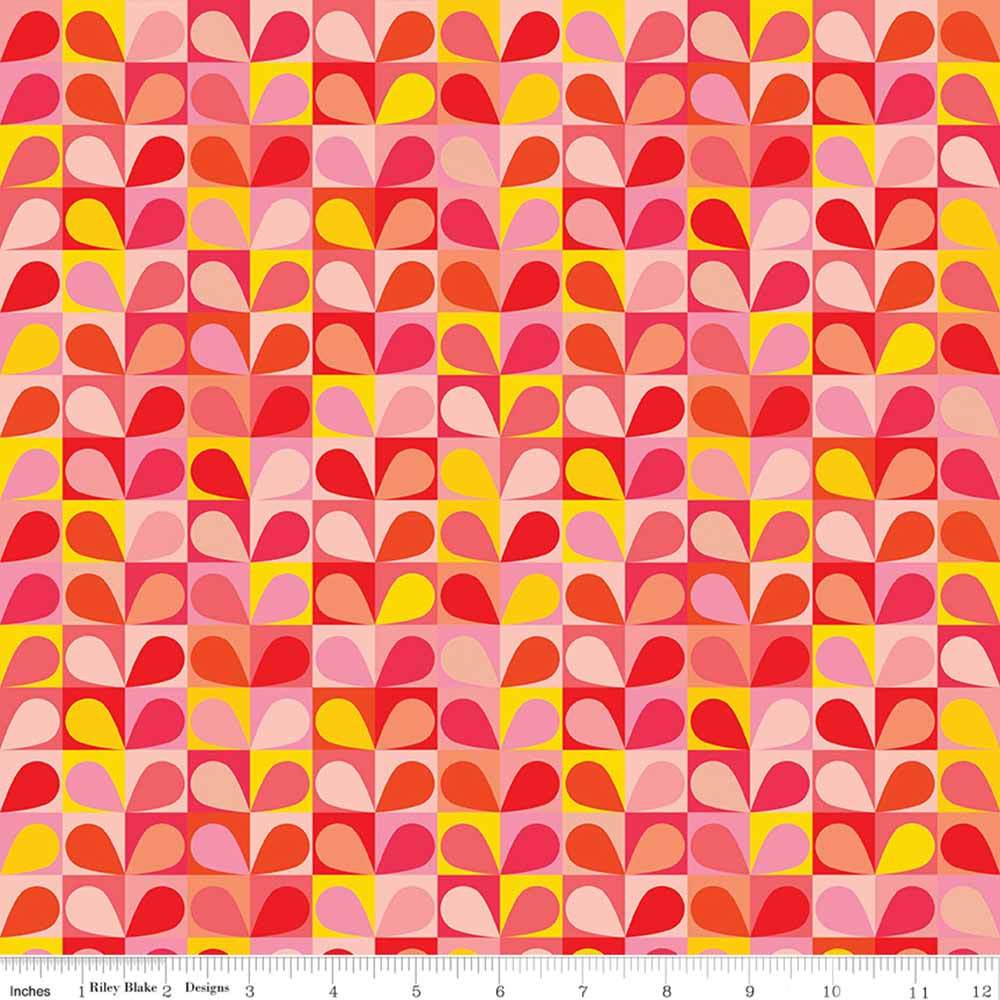 Riley Blake's Copacetic by Julia Frazier - Strawberry Salad Pink Yardage: A Must-Have!
