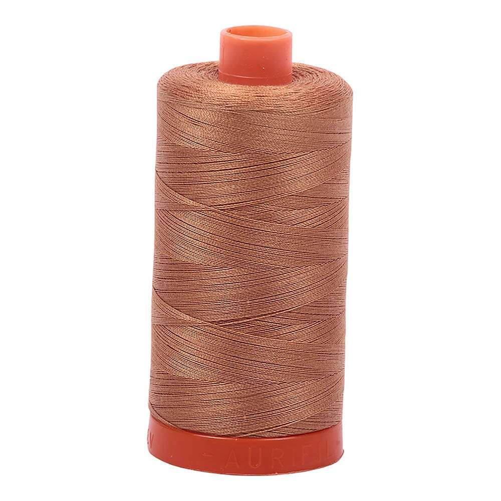 Gorgeous Cinnamon 50wt Aurifil 100% Cotton Mako Thread - Large Spool with 1,422 Yards!