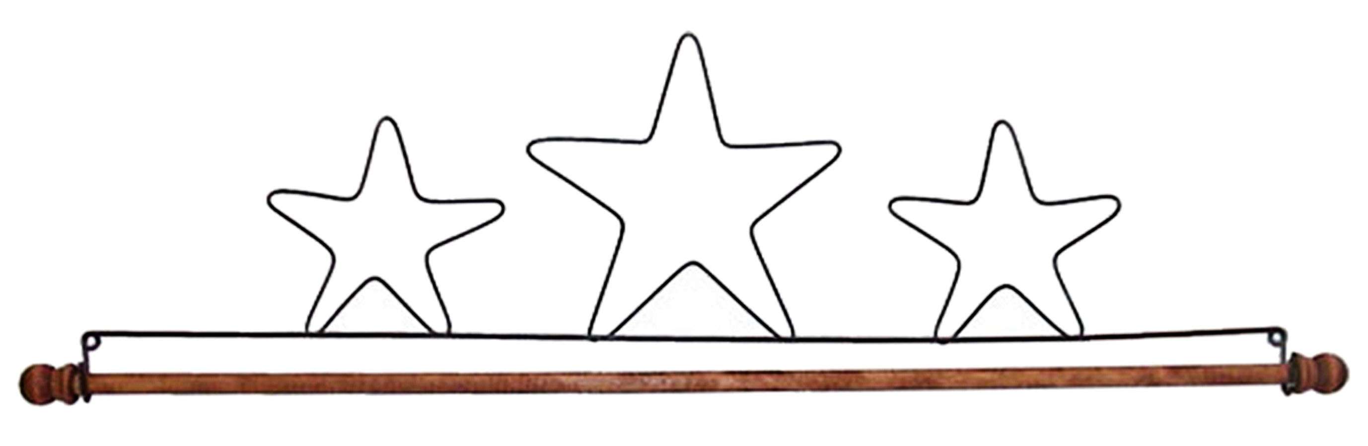 Gorgeous 22-inch Three Stars Fabric Holder