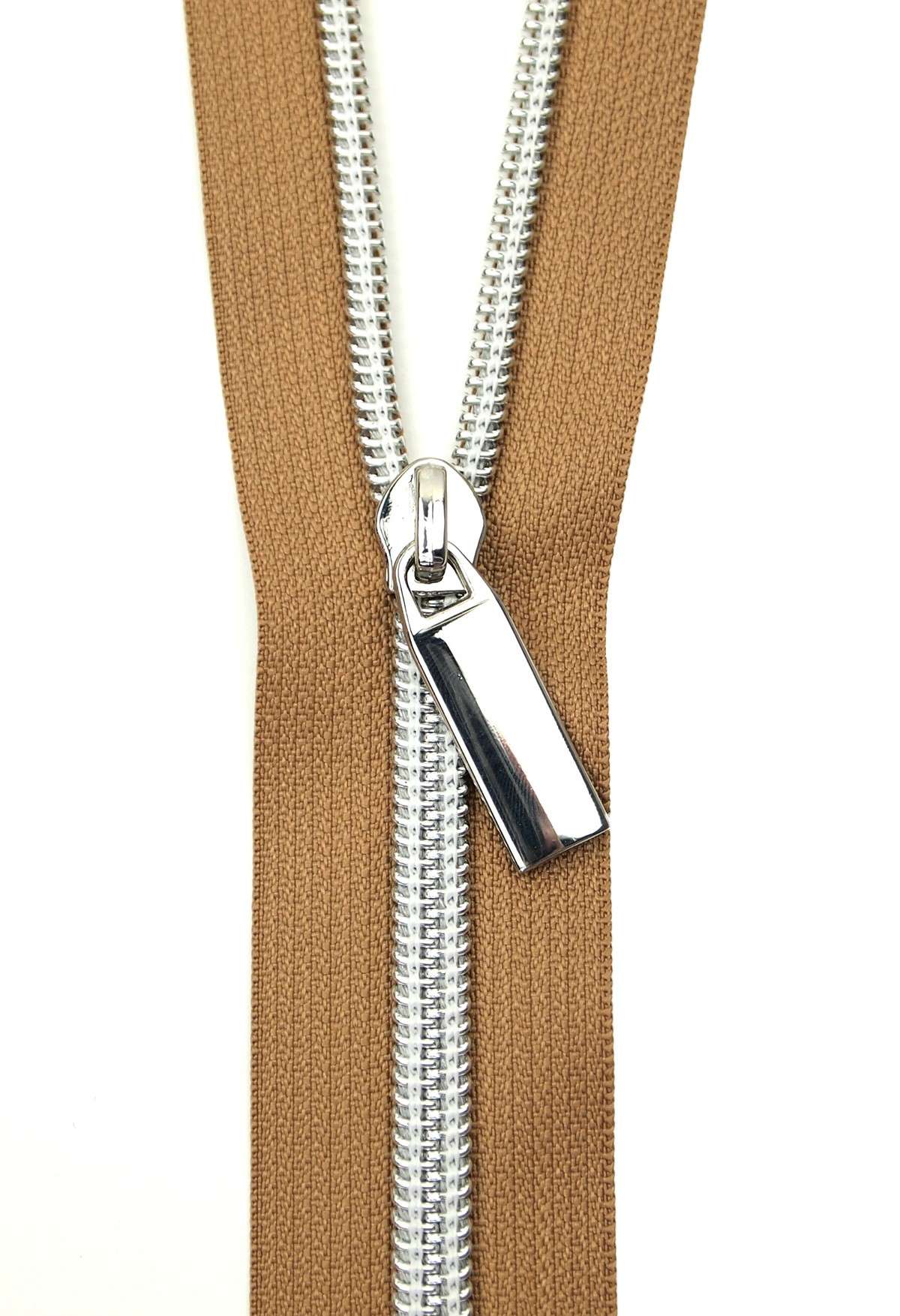 Amazing Yard-Long #5 Zippers with Natural Tape and Nickel Teeth