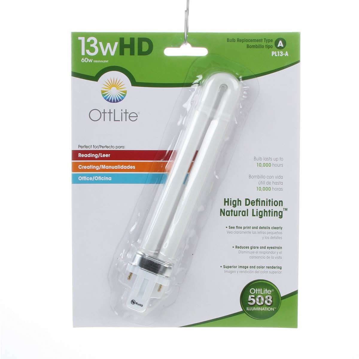 13W High-Definition Ottlite Replacement Tube