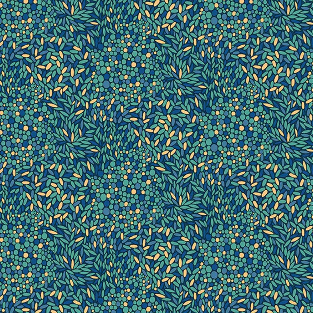 Windham Fabrics - Sally Kelly's Twilight Confetti Blue Digital Print Yardage