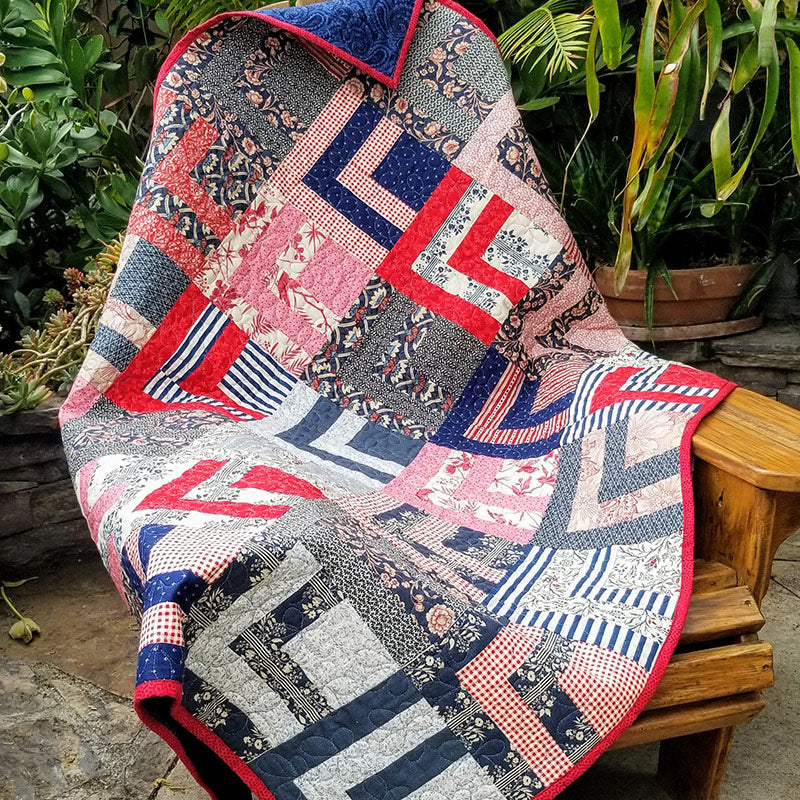 The Carpenter's Square Quilt 10 Squares/Layer Cake Pattern - A Must - Have for Quilting Enthusiasts!
