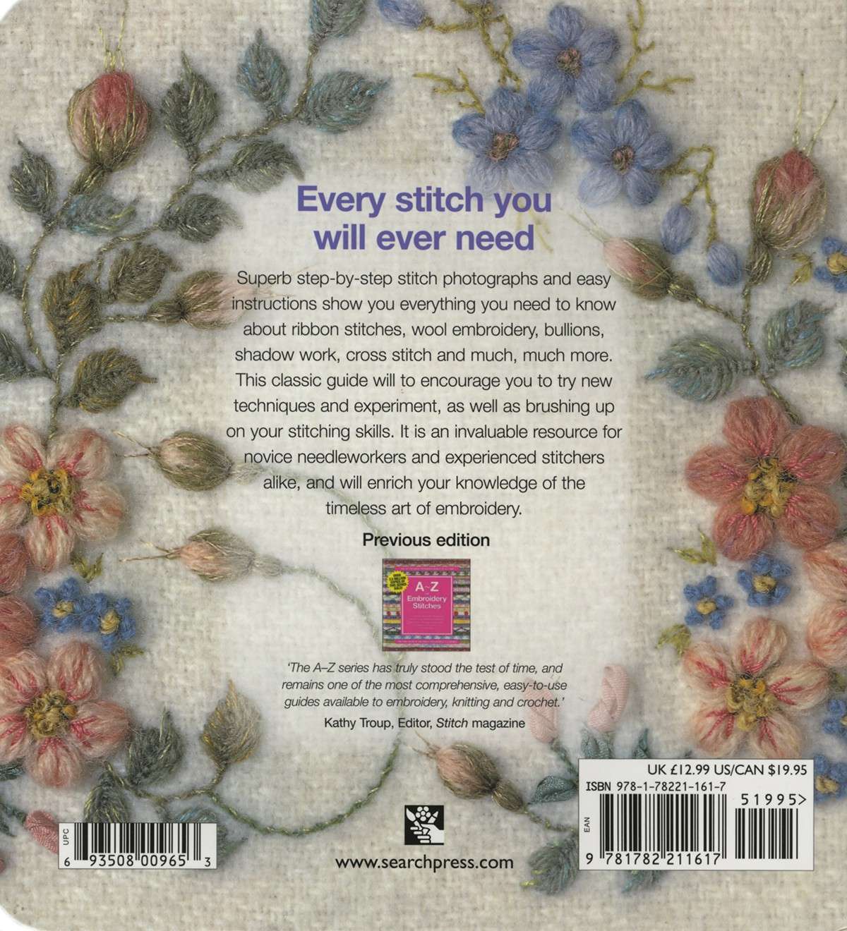 The Ultimate A-Z Guide to Embroidery Stitches - Softcover