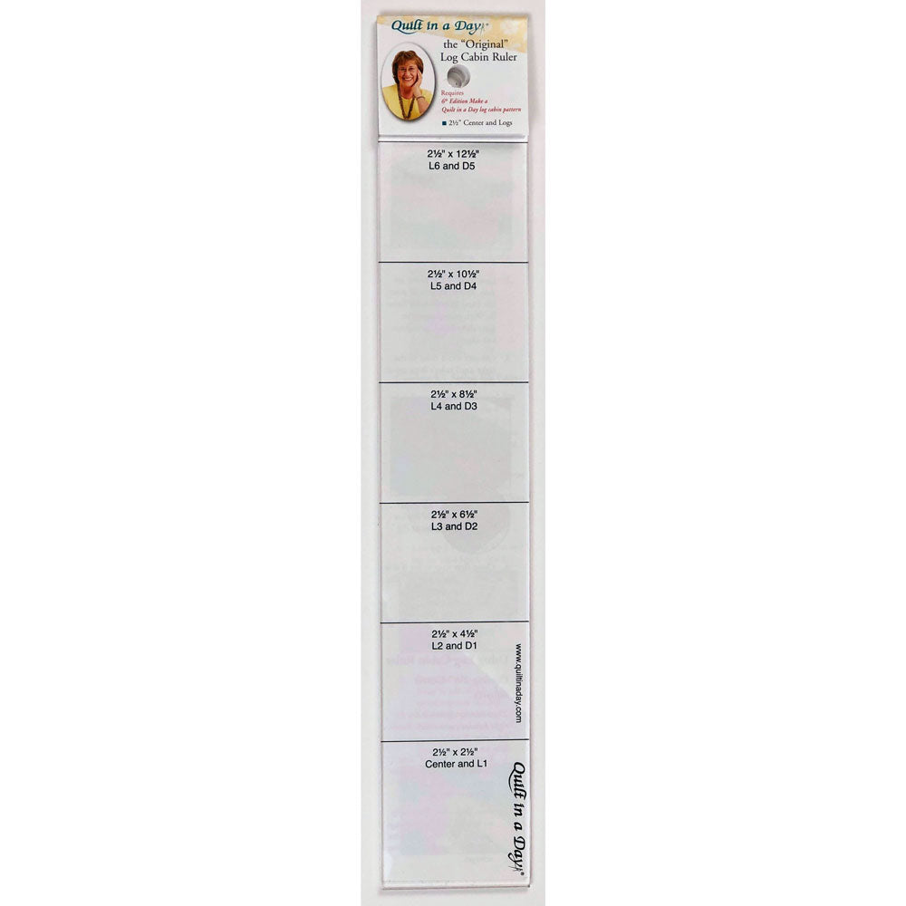 The Irresistible Original Log Cabin Ruler - A Quilter's Dream!