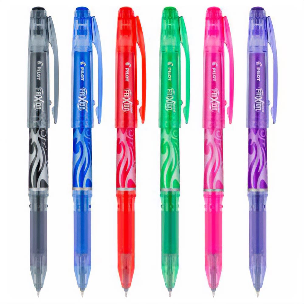 Frixion Point Assorted 6-Pack Pen Pouch - Erasable Precision Pens