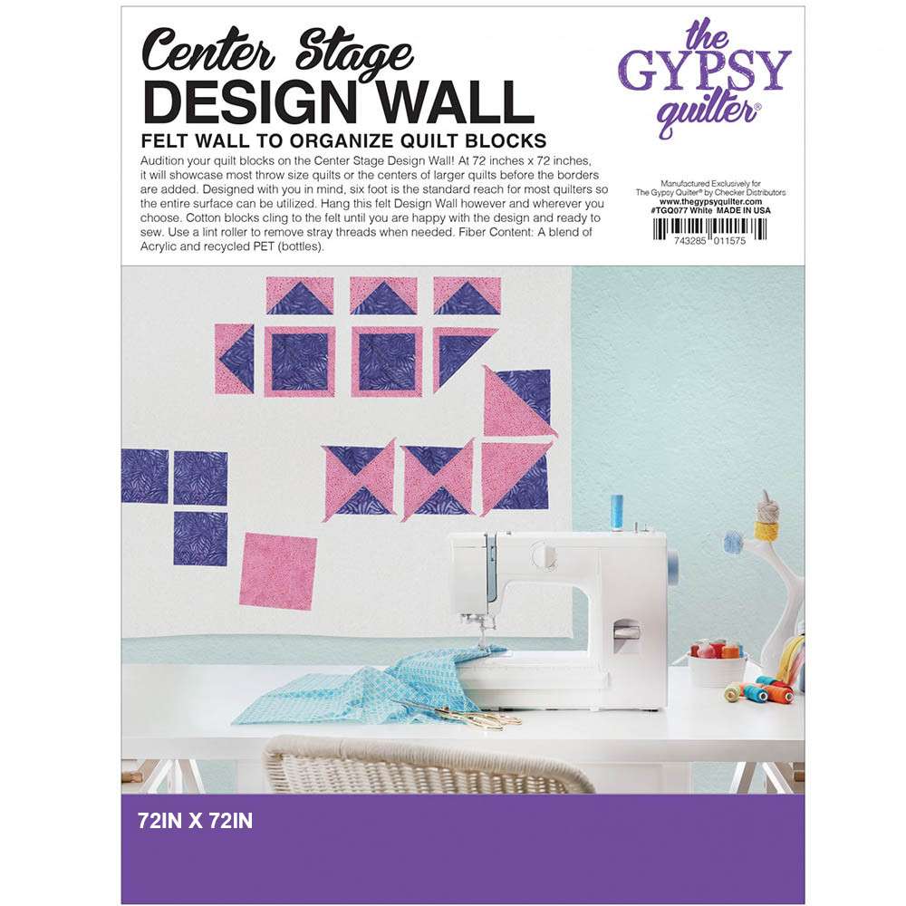 Gypsy Quilter's Enchanting Center - Stage White Design Wall 72 x 72