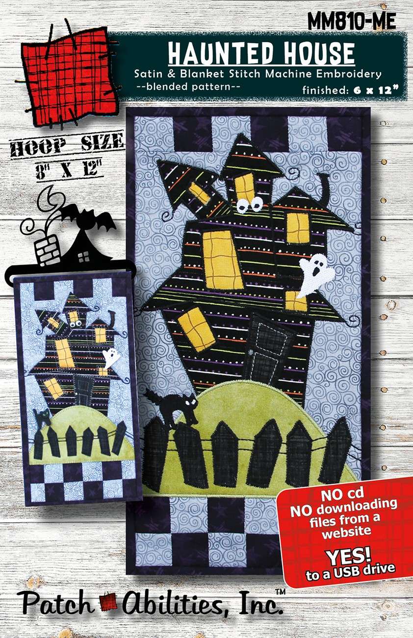 Enchanting Haunted House Machine Embroidery Kit