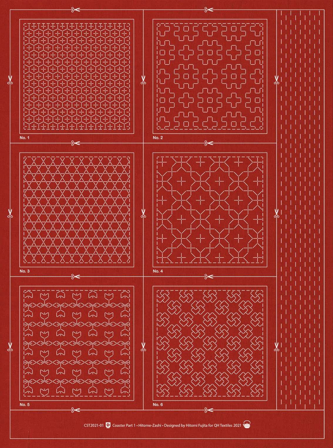 Stunning Hitome-Zashi Coaster Pattern 1 Brick - Unleash Your Creativity!