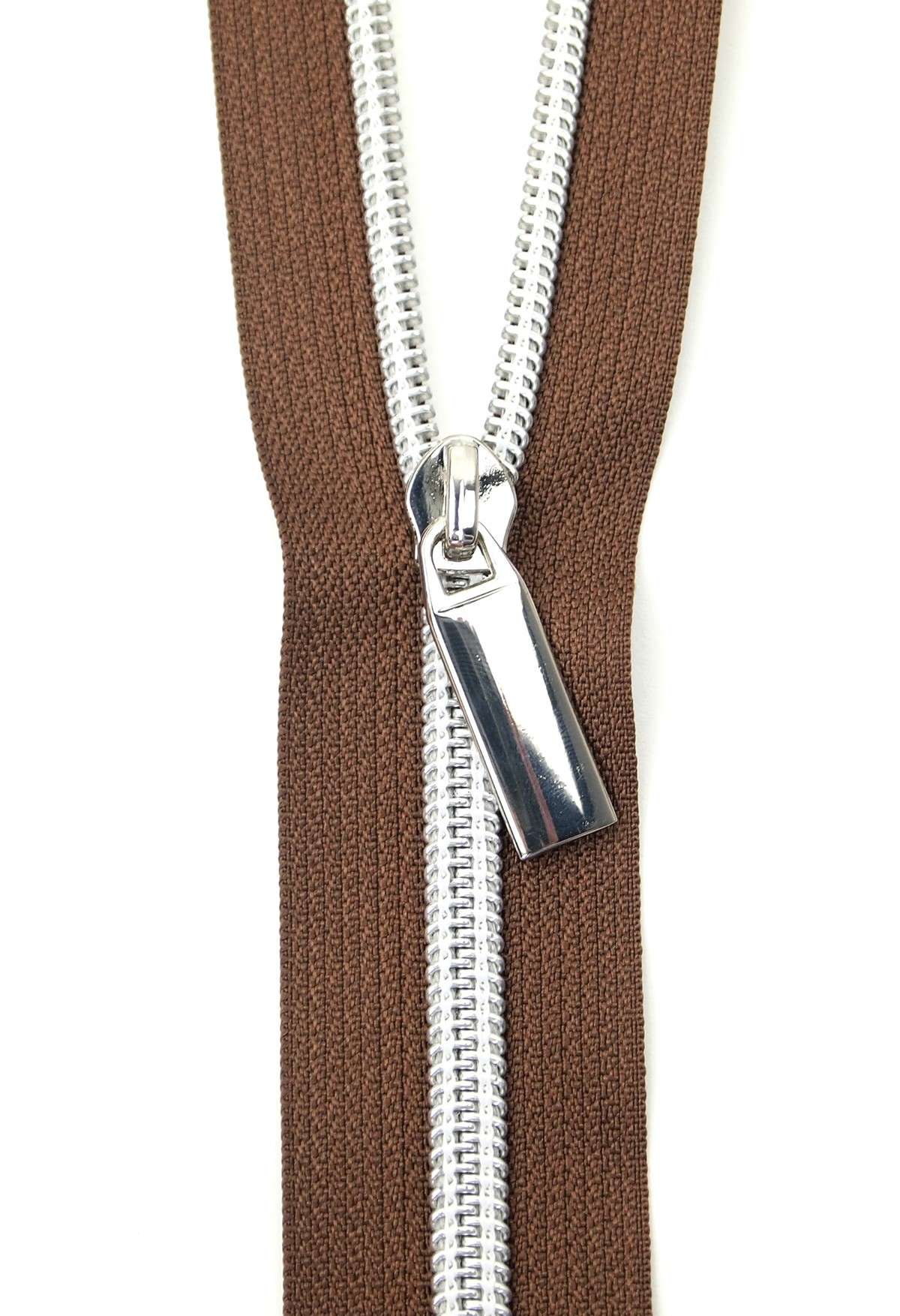 Gorgeous Brown Tape Nickel Teeth #5 Zippers By The Yard