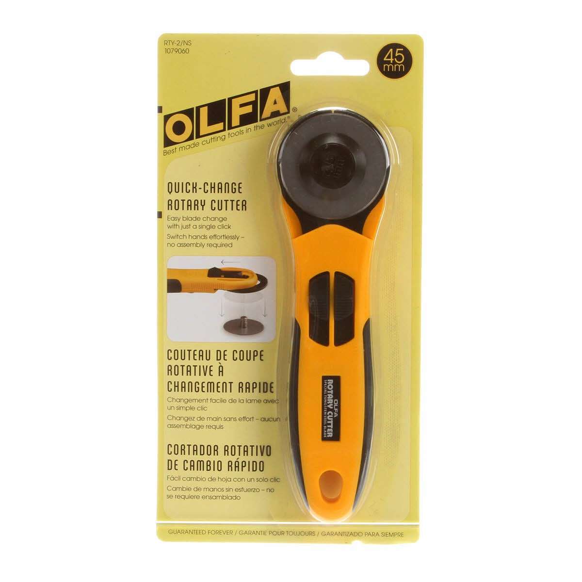 45mm Super-Fast Quick Change Rotary Cutter - Your Crafting Essential!