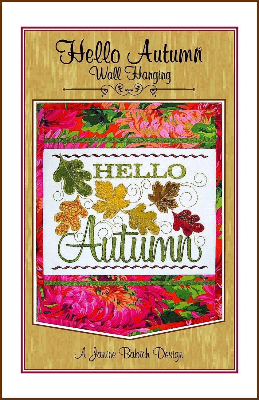 Embrace Autumn with Janine Babich's Wall Hanging Embroidery!