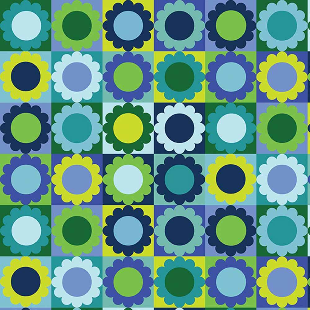 Riley Blake - Copacetic by Julia Frazier - Blueberry Flower Pie Blue Yardage: A Whimsical Fabric Delight!