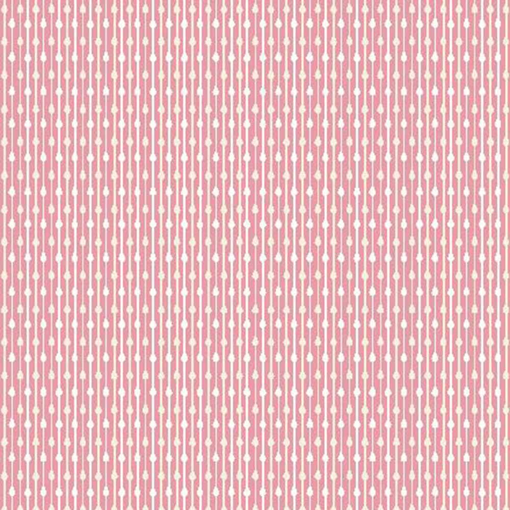 Wilmington Prints - Blushing Blooms by Kaye England - Rain Stripe Pink Yardage - A Floral Delight