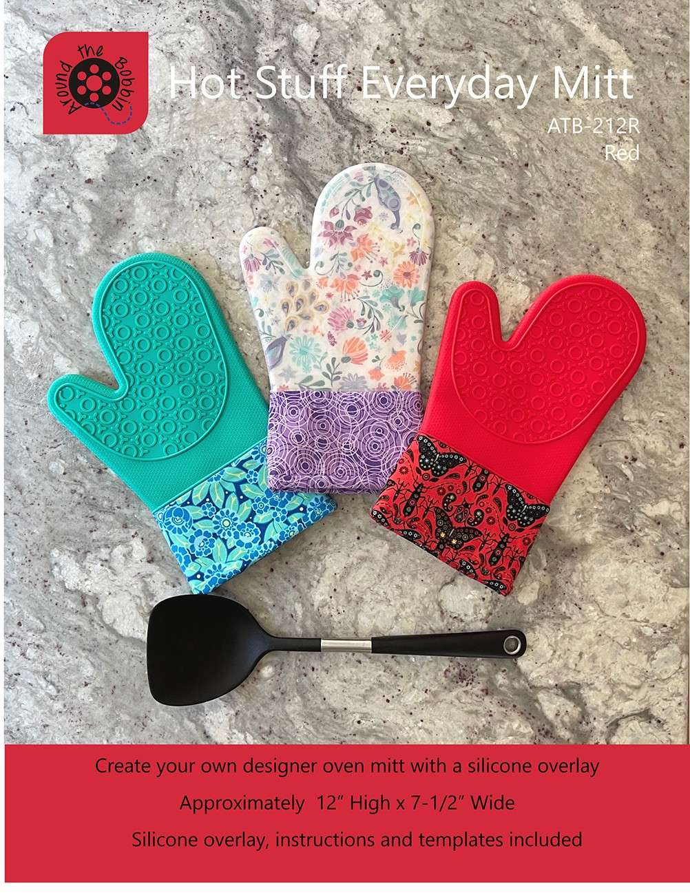 Fiery Red Everyday Oven Mitt - Hot Stuff!
