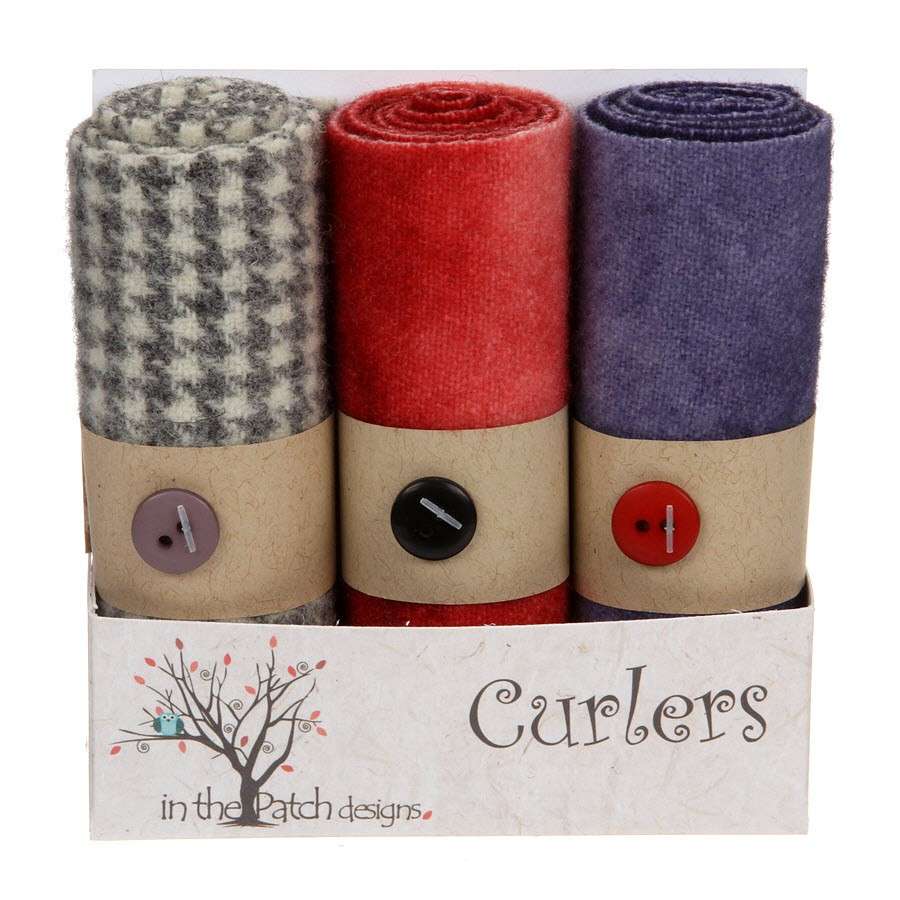 Valentine's Day Delight: 4in X 16in Wool Curlers