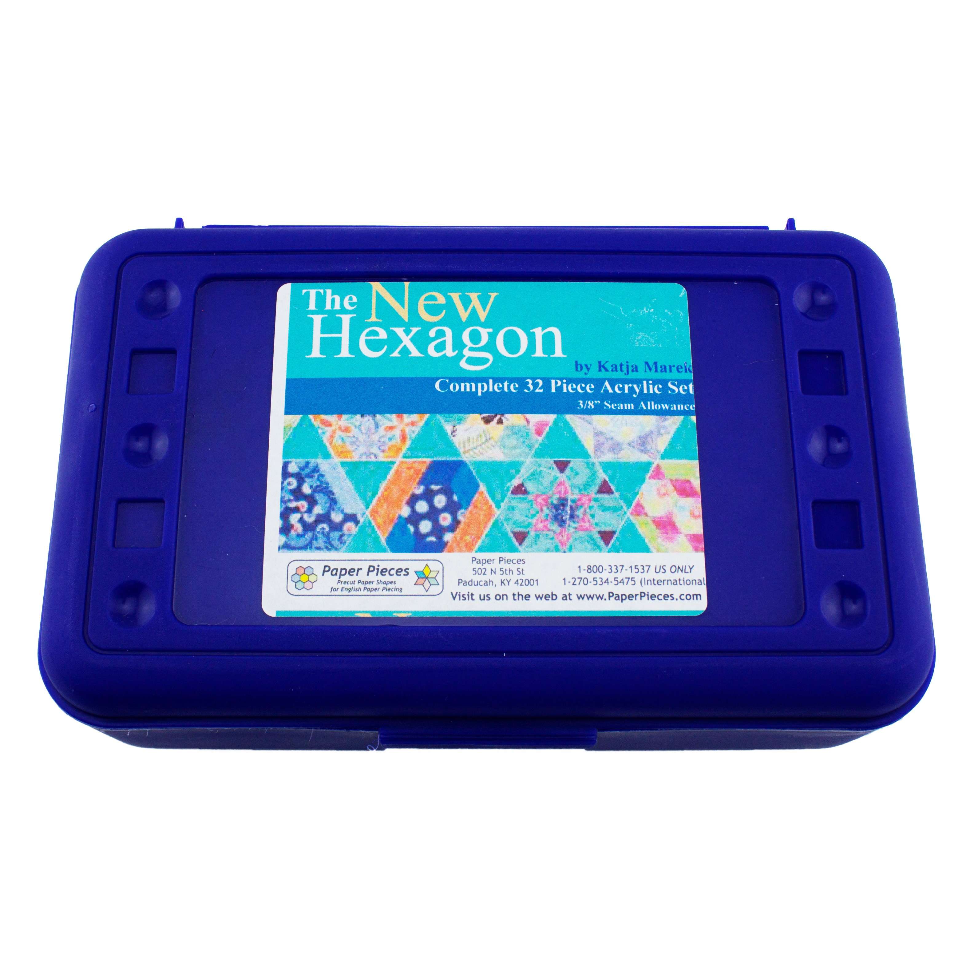 Gorgeous Acrylic Fabric Cutting Templates - 32-Piece Hexagon Set