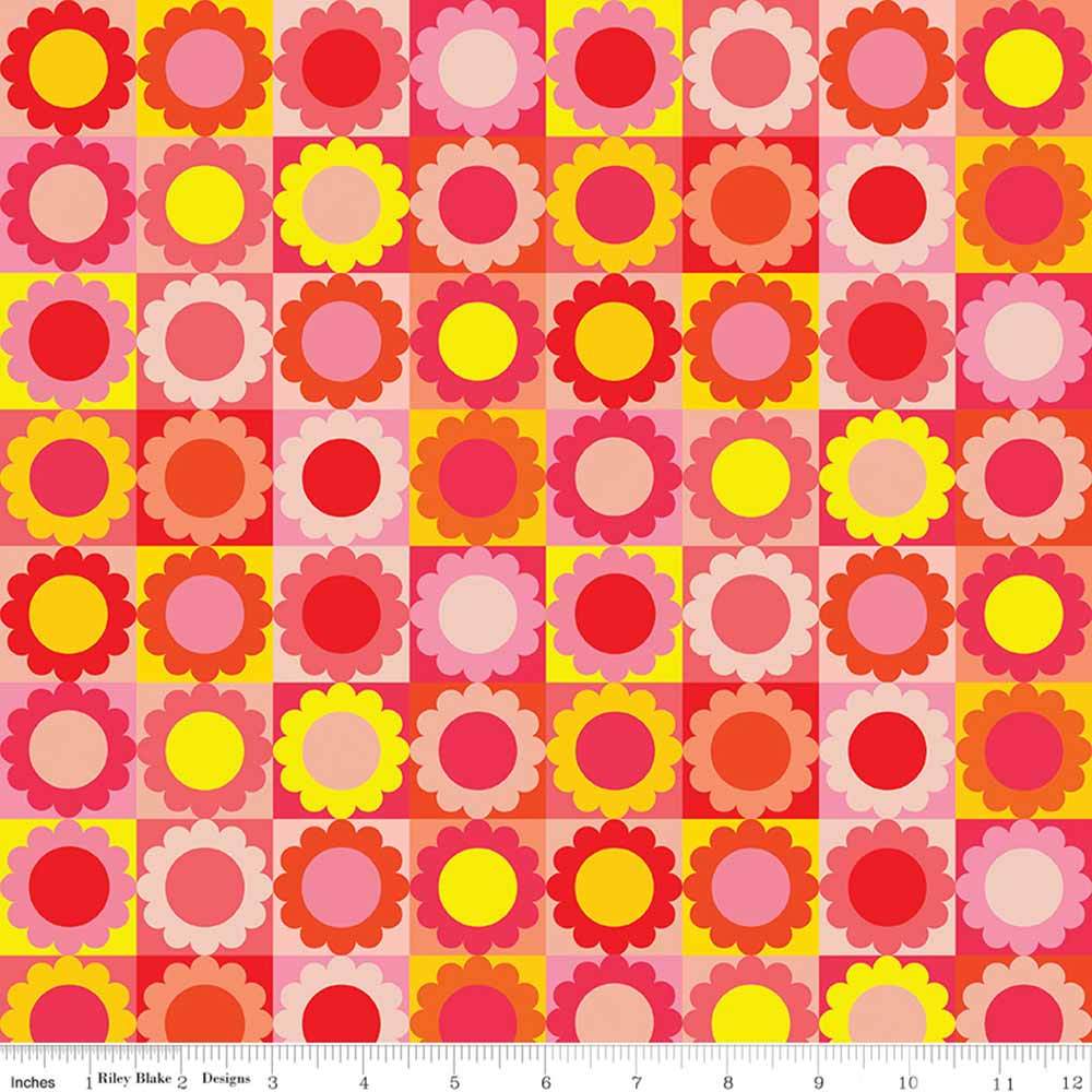 Riley Blake's Copacetic by Julia Frazier - Strawberry Flower Pie Fabric Yardage: A Must-Have!