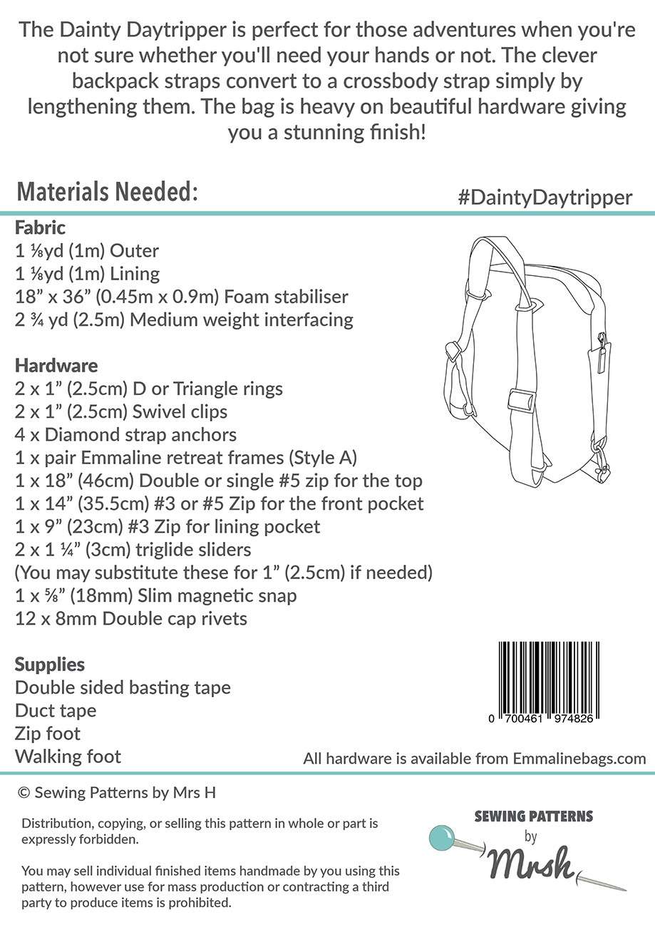 The Enchanting Dainty Daytripper Sewing Pattern