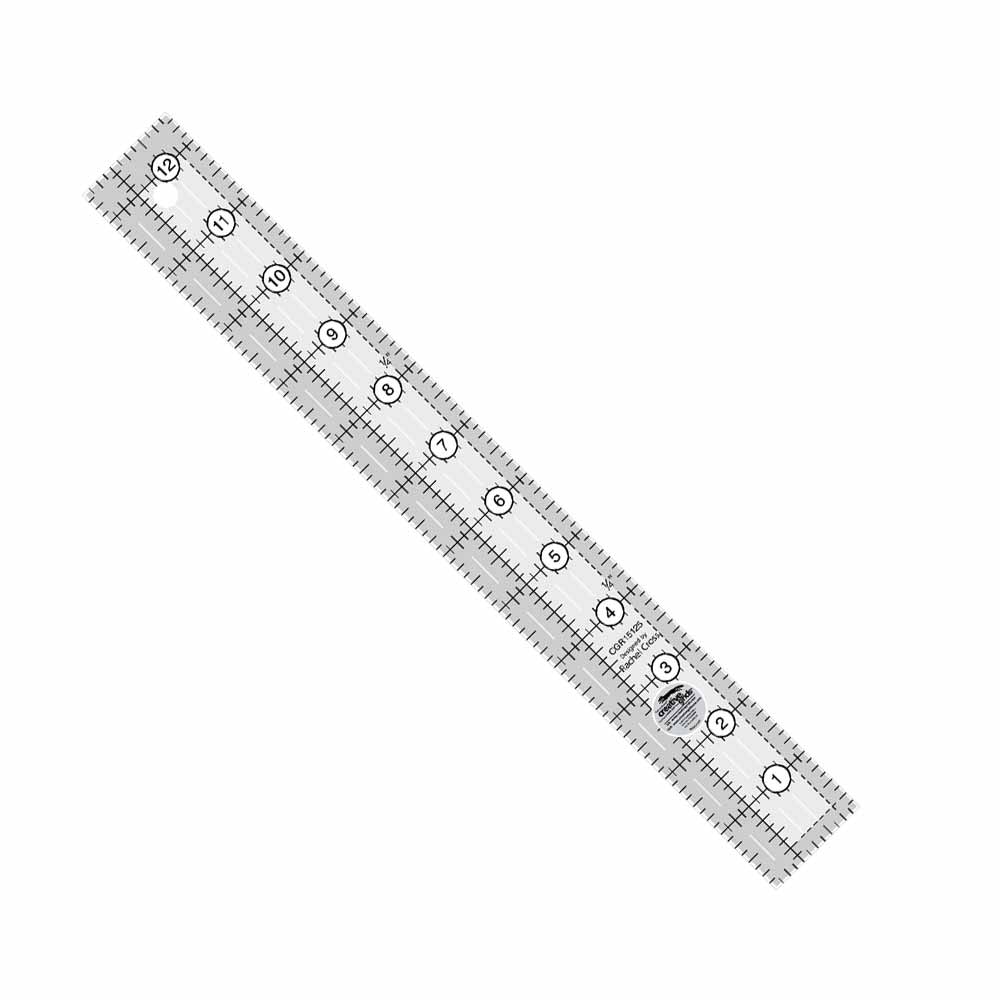 Creative Grids Quilt Ruler - Precision 1-1/2in x 12-1/2in for Quilting Enthusiasts