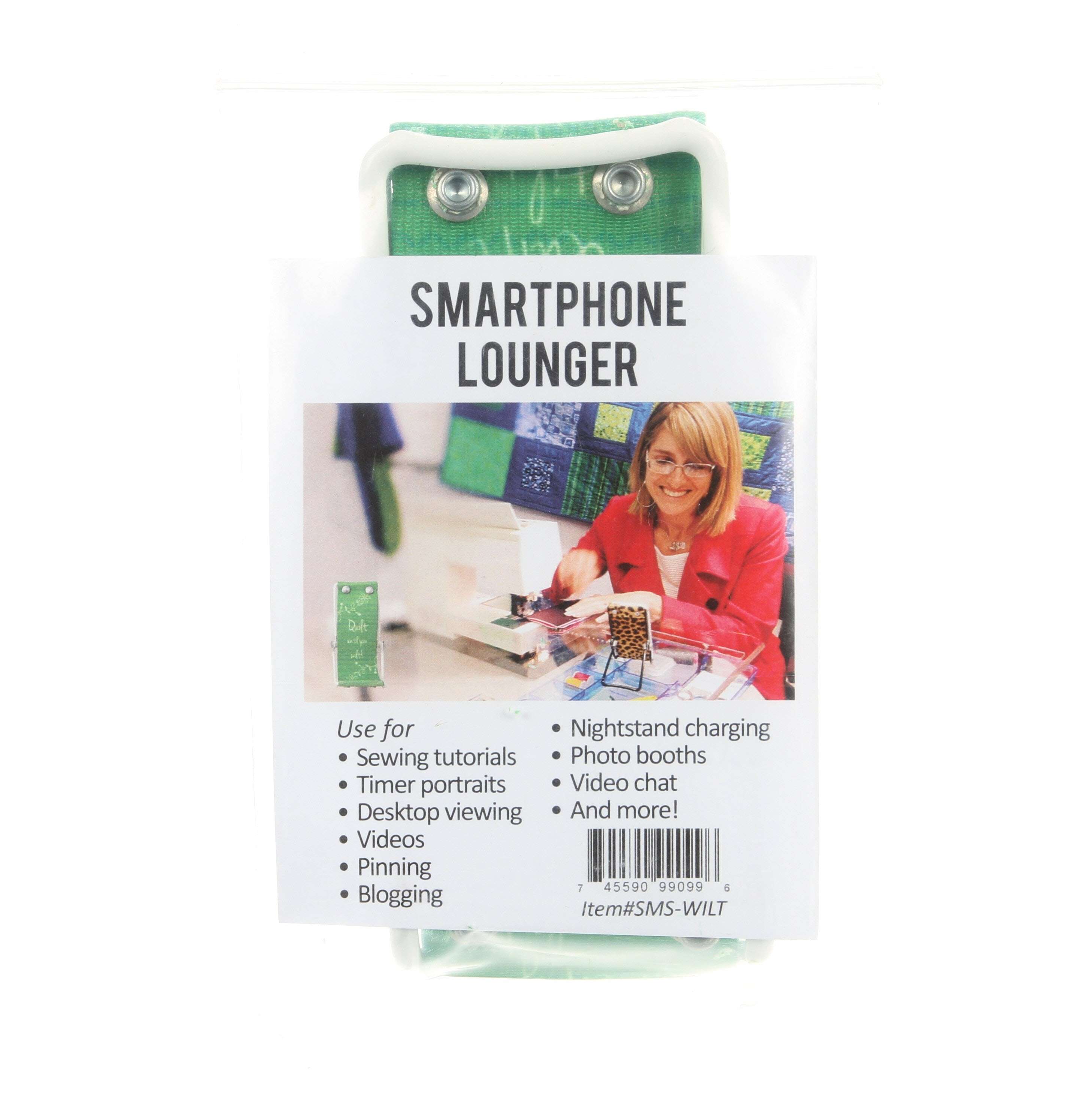 Green Quilt Smartphone Lounger: Relax and Enjoy!