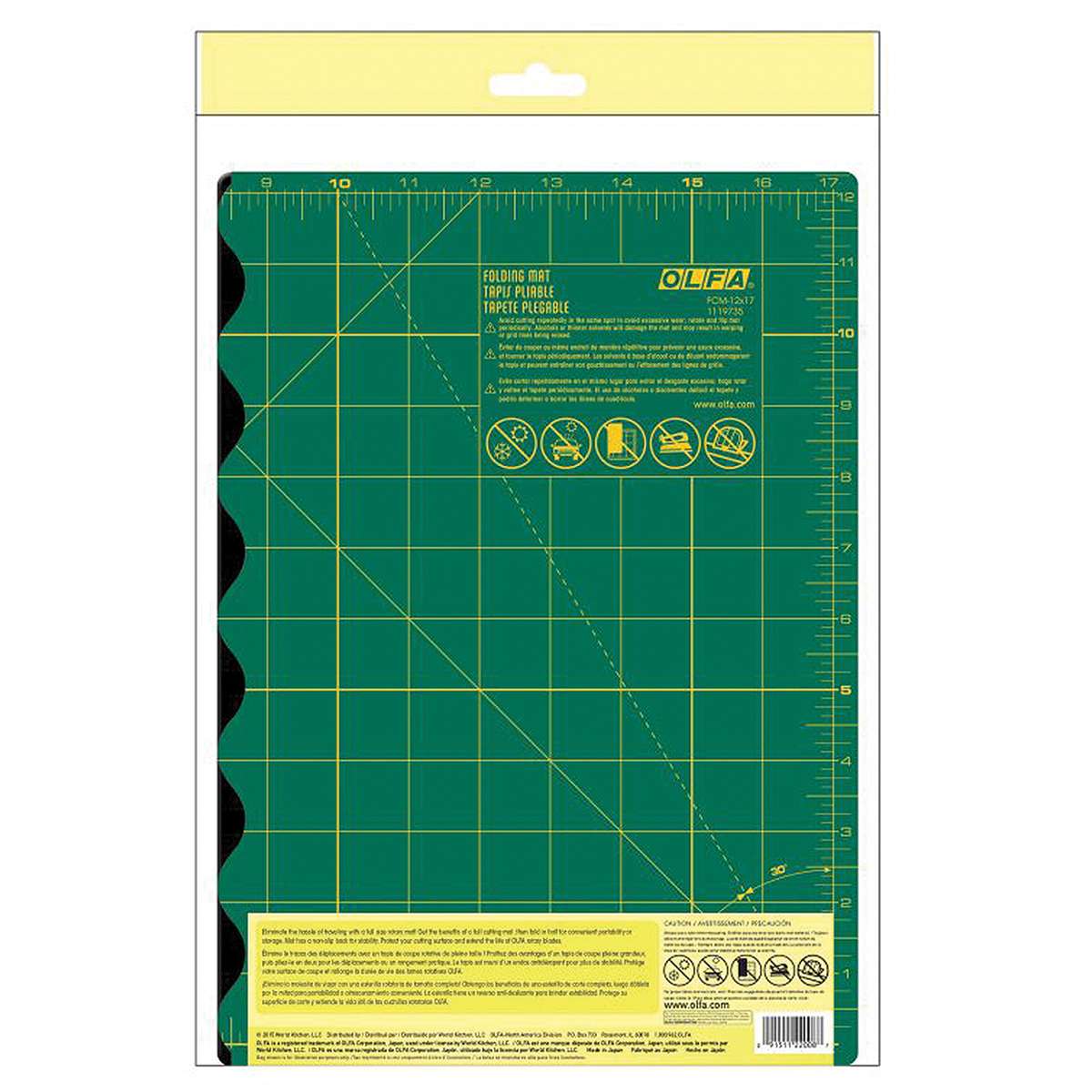 Olfa's Amazing 12 x 17 Folding Cutting Mat