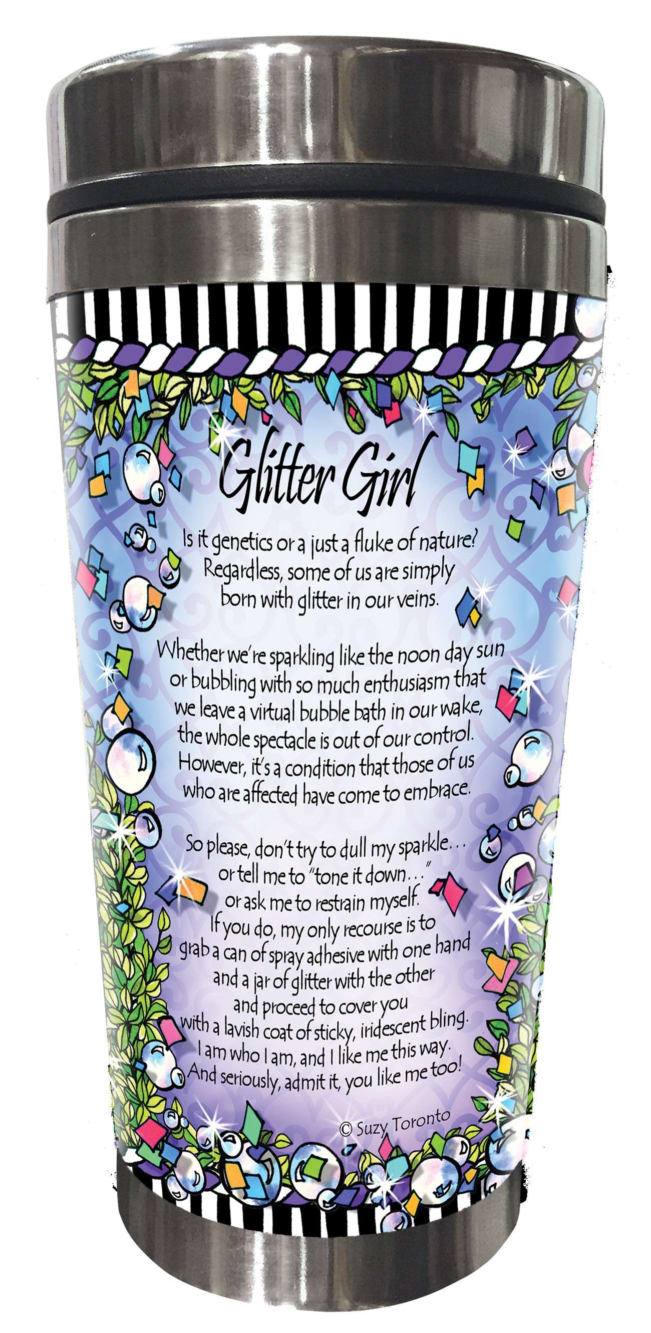 Sparkling Glitter Stainless Steel Tumbler - The Ultimate Gift!