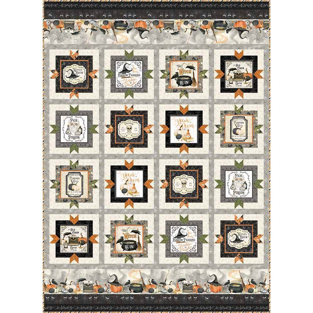 Enchanting Hocus Pocus Quilt Kit by Stacey Day - Follow the Signs!
