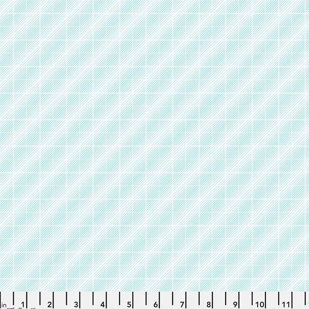 FreeSpirit's Aqua Modern Shirtings by Victoria Findlay Wolfe - Yardage Delight