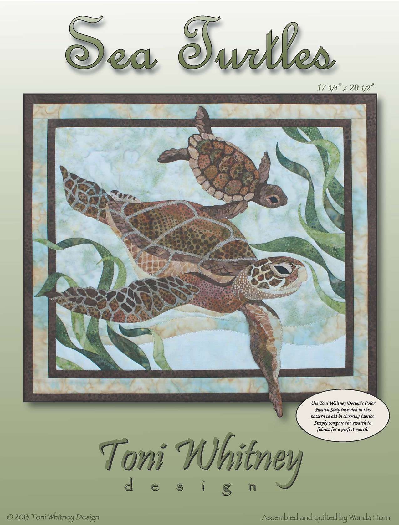 Gorgeous Sea Turtles Pattern by Toni Whitney - A Must - Have!