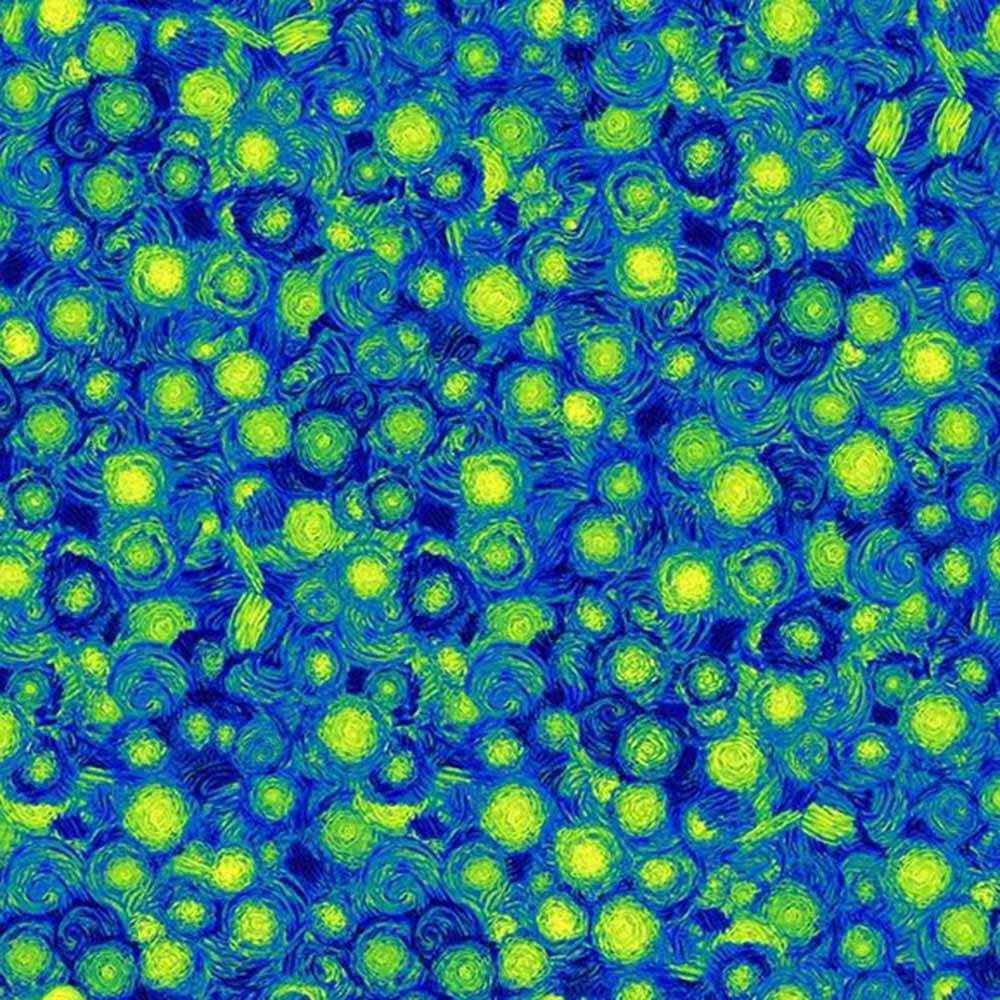 Timeless Treasures - Poppy Dreams by Chong-A Hwang - Mini Swirl Blue Yardage: A Dreamy Fabric Delight